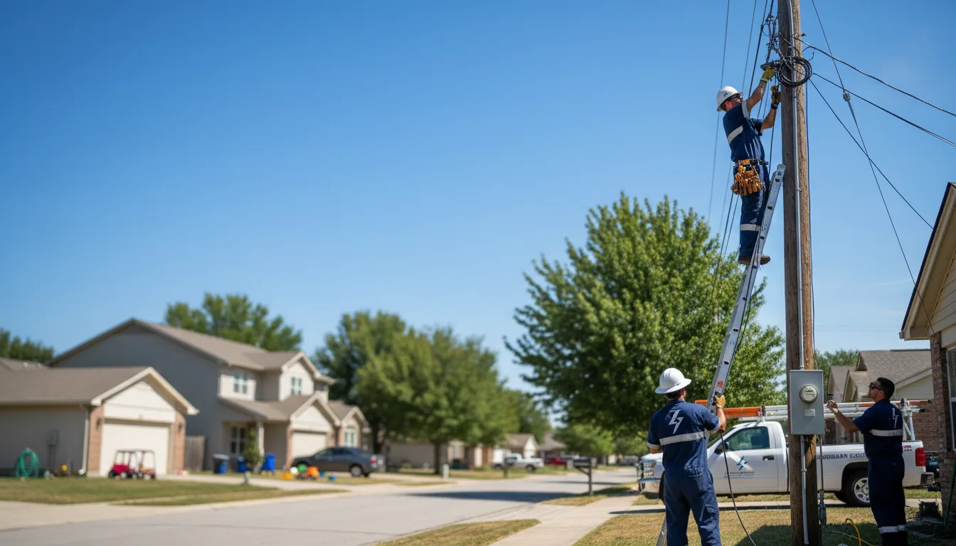 Residential electrician providing installation services in Mulberry Grove, IL